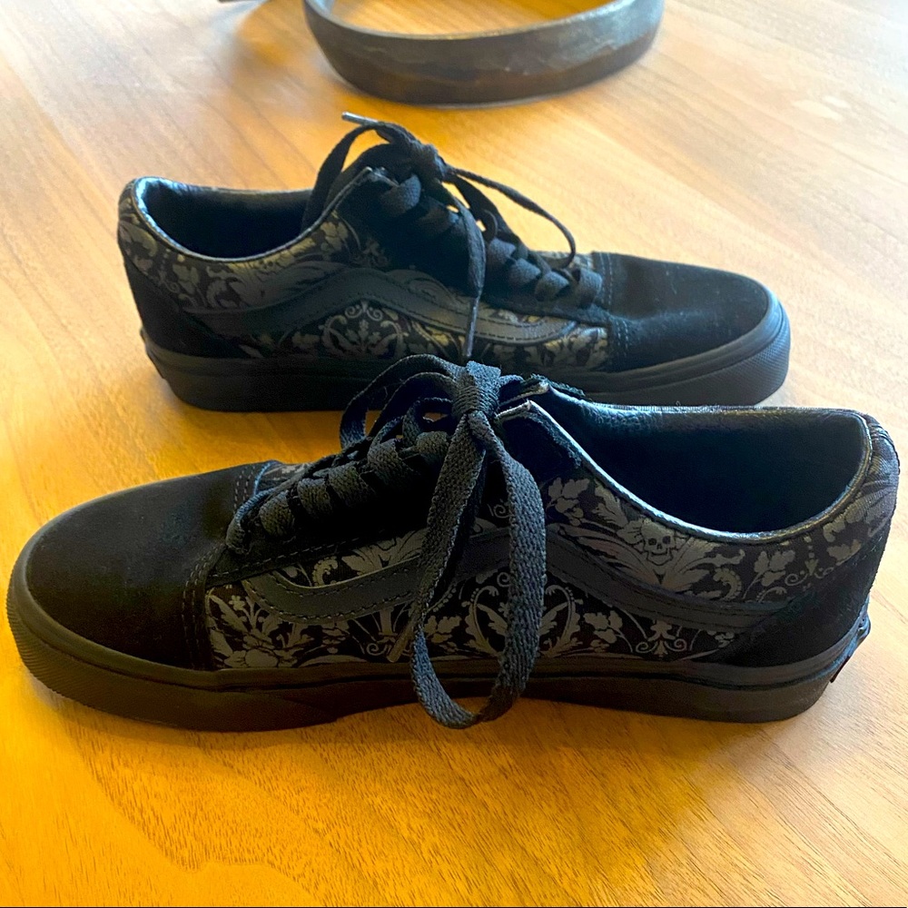 VANS OLD SKOOL TAPESTRY RAVEN/BLACK WOMENS 6.5/MENS 5.0